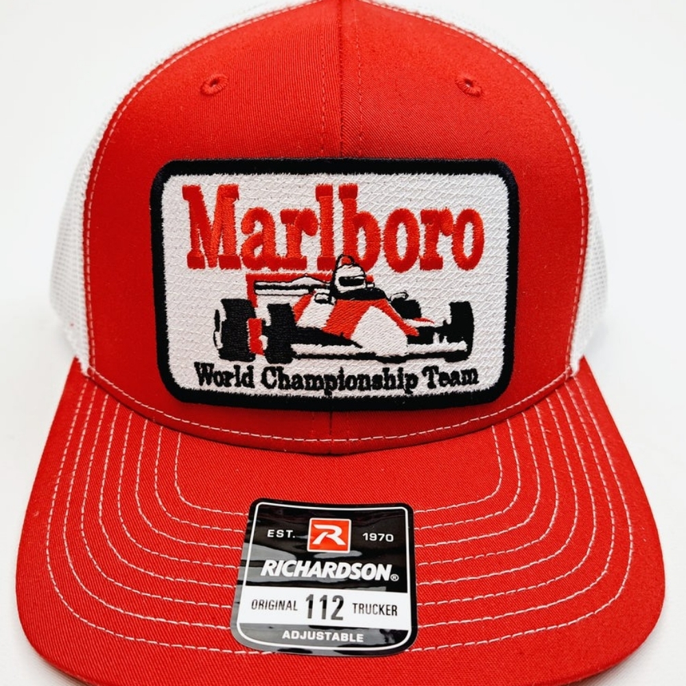 Retro Vintage Style F1 Formula Marlboro Racing Richardson 112 Embroidered Prix
